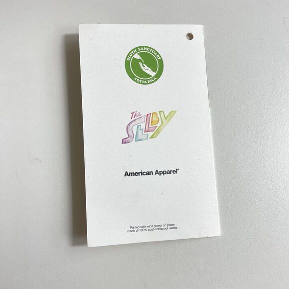 American Apparel Buttercup Sloth Costa Rica Ethical T-Shirt Top Shirt Mens Large - Picture 8 of 8